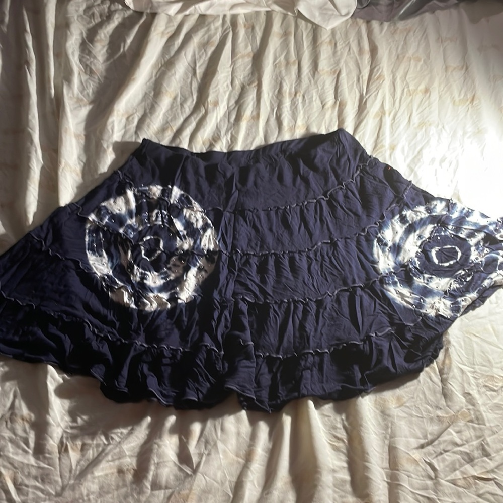 INC - International Concepts tye-dye mini skirt